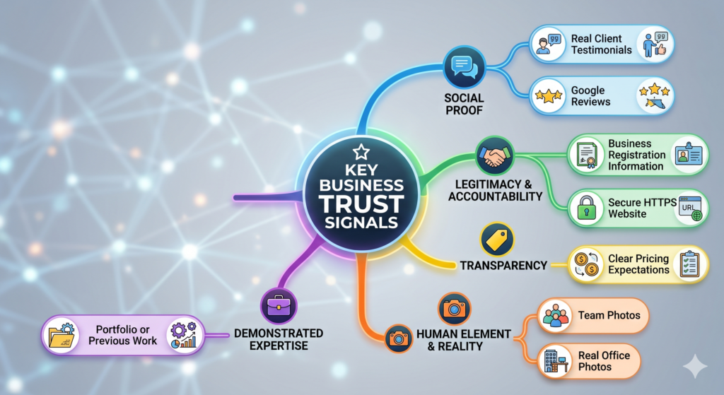 Key business trust signals